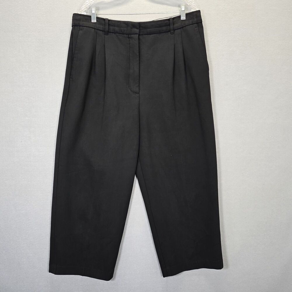 Wilfred Aritzia Womens The Effortless Dress Pants 16 Wide Leg High Waist Cropped